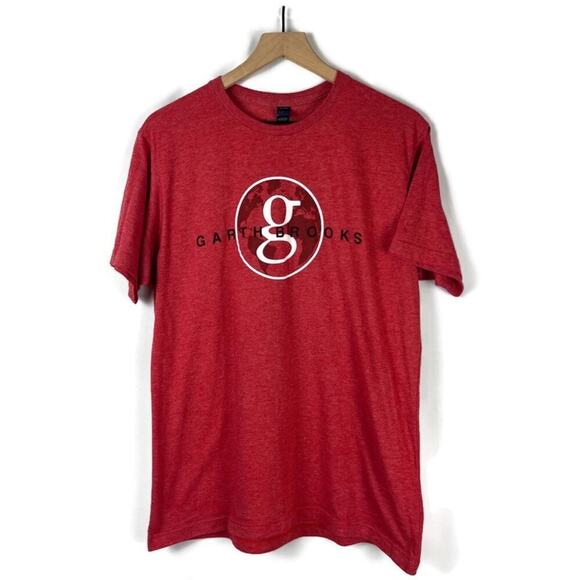 TUL Men's Garth Brooks World Tour "So Far" Tour T-Shirt Country Music Red Size S - Picture 1 of 7